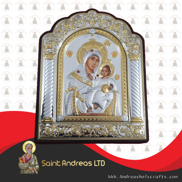 Mary Of Bethlehem Nikolaus Silver Icon 301-BO