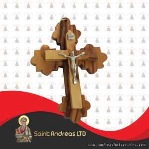 Olive Wood Lace Cross