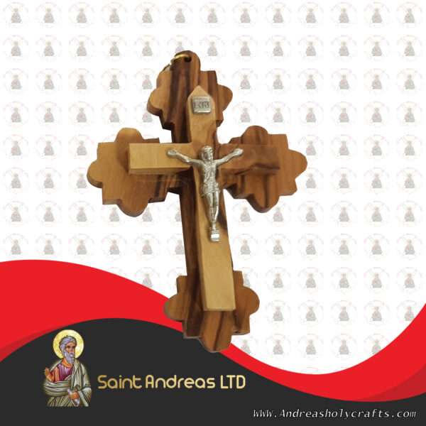 Olive Wood Lace Cross