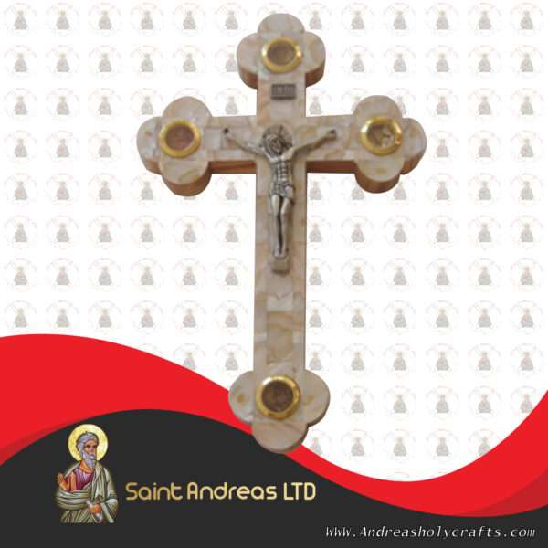 White Mother Of Pearl Cross