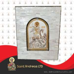 White Mother Of Pearl Silver Icon