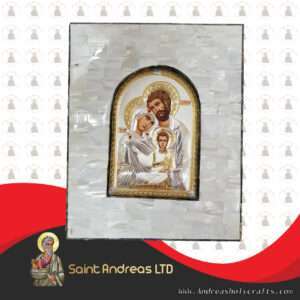 White & Green Mother Of Pearl Silver Icon