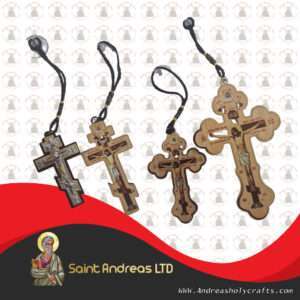 Car Wood Cross Hanger