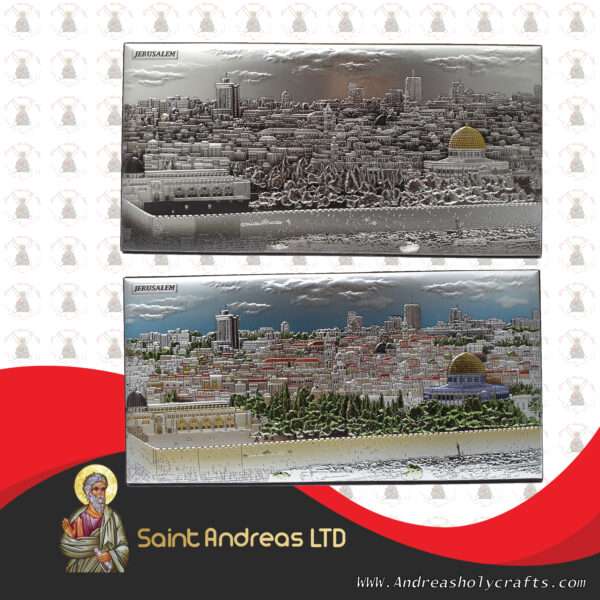 Jerusalem Panorama Nikolaus Silver Icon