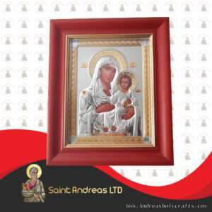 Mary Of Jerusalem Nikolaus Silver Icon With Glass