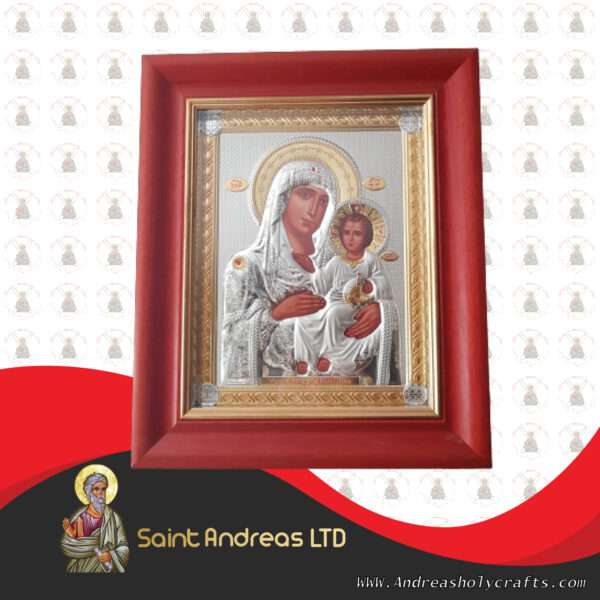 Mary Of Jerusalem Nikolaus Silver Icon With Glass