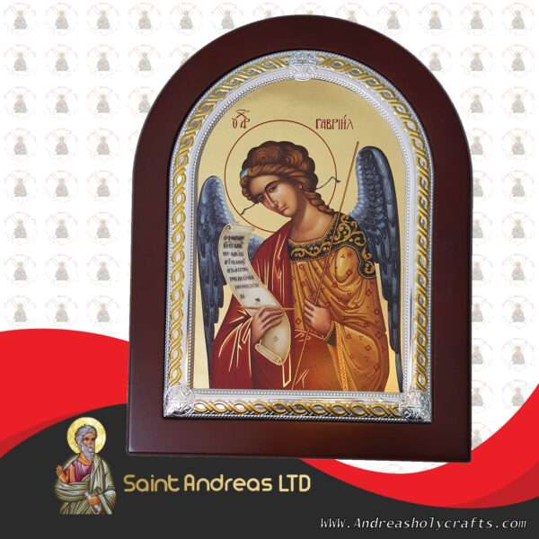 Archangel Gabriel Frame Nikolaus Silver Icon