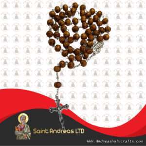 Carved Wood Rosary