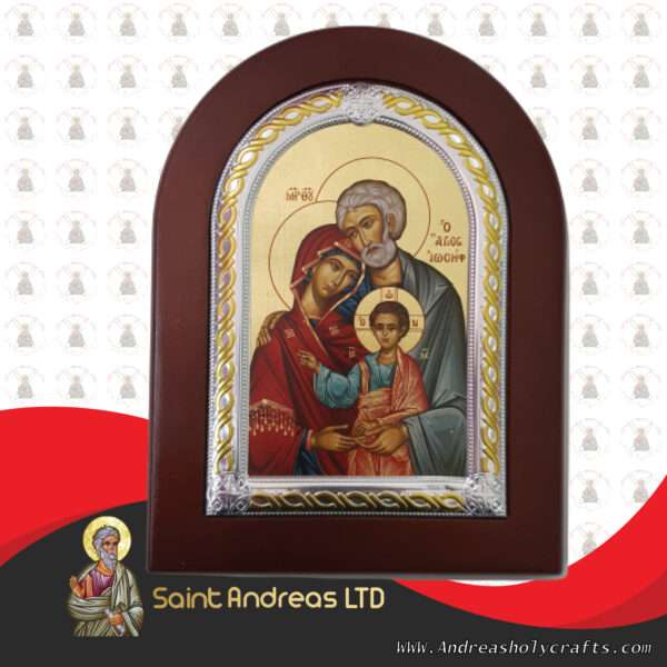 Holy Family Frame Nikolaus Silver Icon