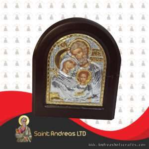 Holy Family Silver Angel Icon
