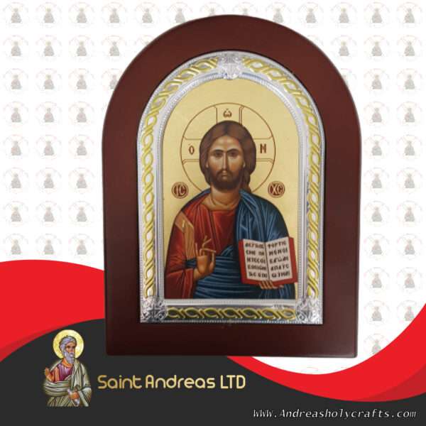 Jesus Frame Nikolaus Silver Icon