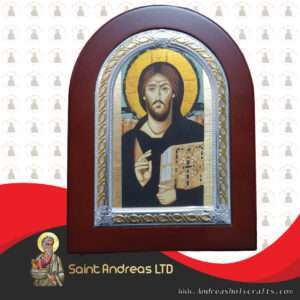 Jesus Of Sinai Frame Nikolaus Silver Icon