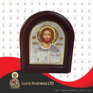 Jesus Silver Angel Icon