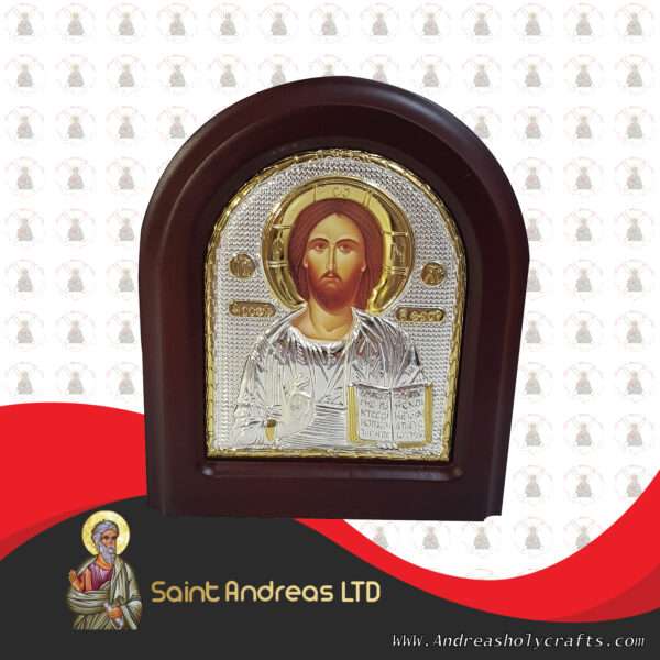 Jesus Silver Angel Icon