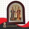 Konstantinos & Helen Frame Nikolaus Silver Icon