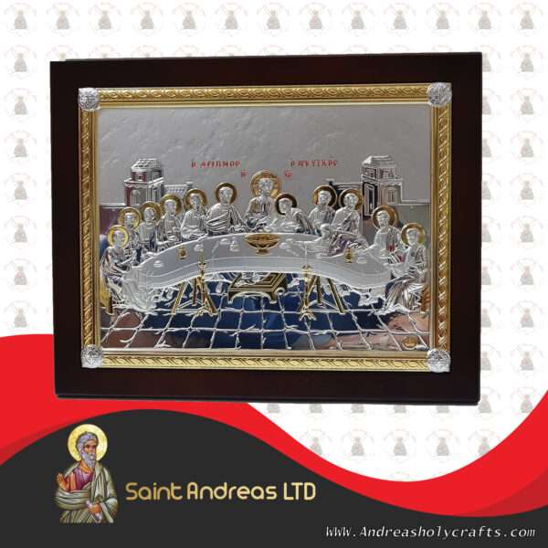 Last Supper . Nikolaus Silver Icon