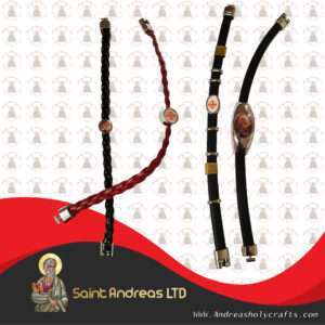 Tabular Leather Bracelet With Icon