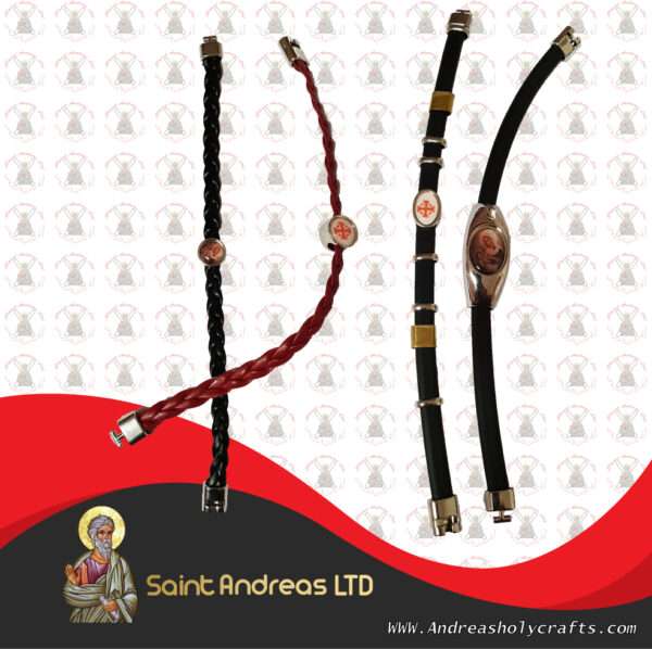 Tabular Leather Bracelet With Icon