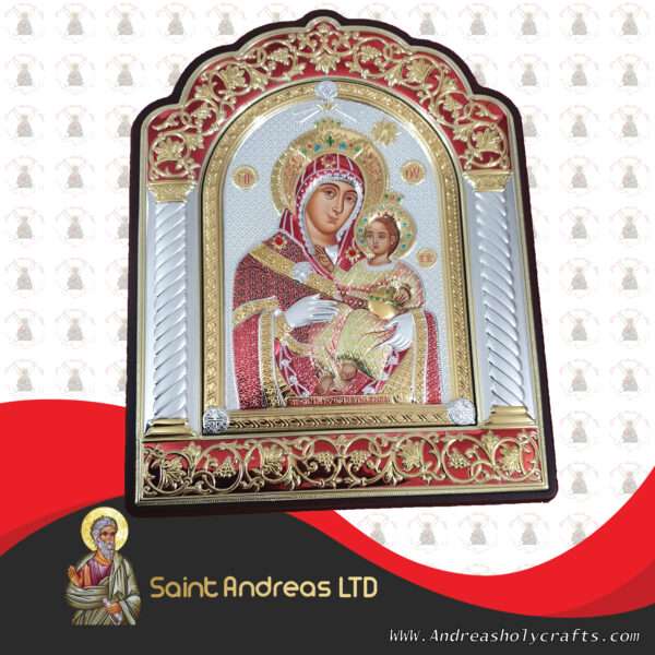 Mary Of Bethlehem Nikolaus Silver Icon 301-BO - Image 3