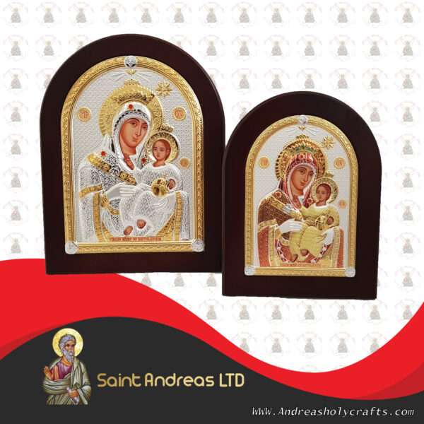 Mary Of Bethlehem Nikolaus Silver Icon