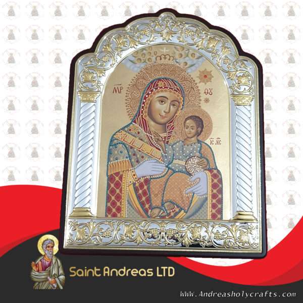 Mary Of Bethlehem Nikolaus Silver Icon IL-301-BO
