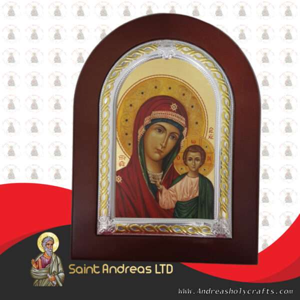 Mary Of Kazan Frame Nikolaus Silver Icon