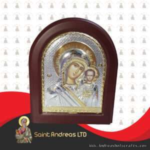 Mary Of Kazan Silver Angel Icon