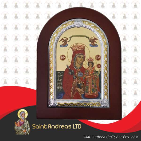 Mary Of Roses Frame Nikolaus Silver Icon