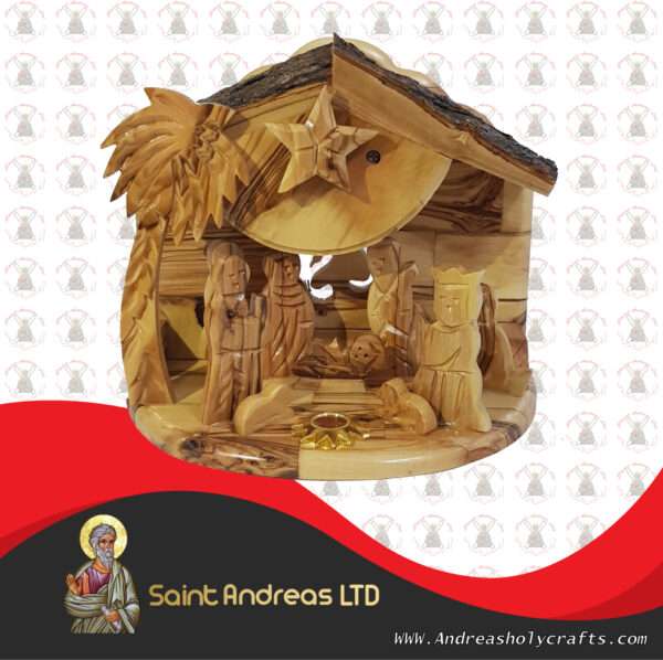 Olive Wood Music Nativity Set