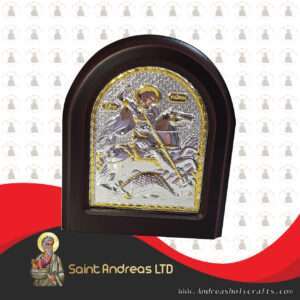 Saint George Silver Angel Icon