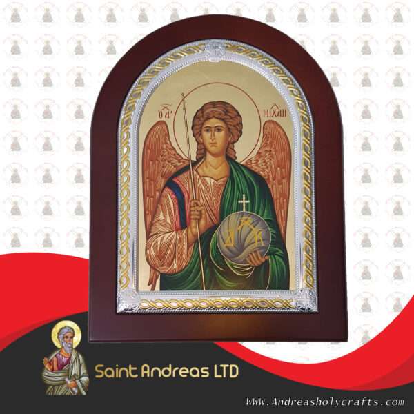 Saint Michael Frame Nikolaus Silver Icon
