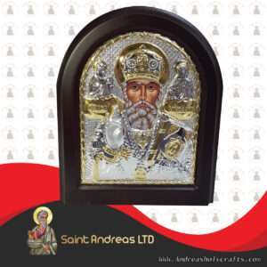 Saint Nicholas Silver Angel Icon