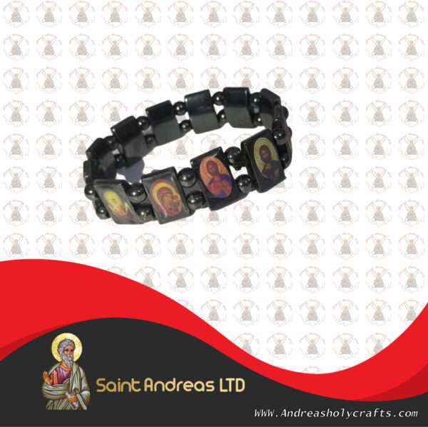 Saints Hematite Bracelet