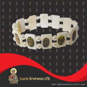 Saints Mother Of Pearl Bracelet