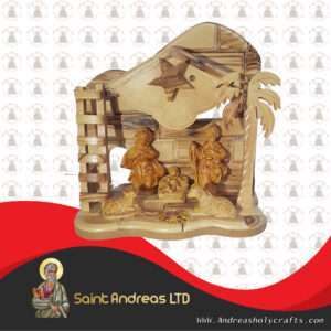Olive Wood Small Ladder Nativity Set