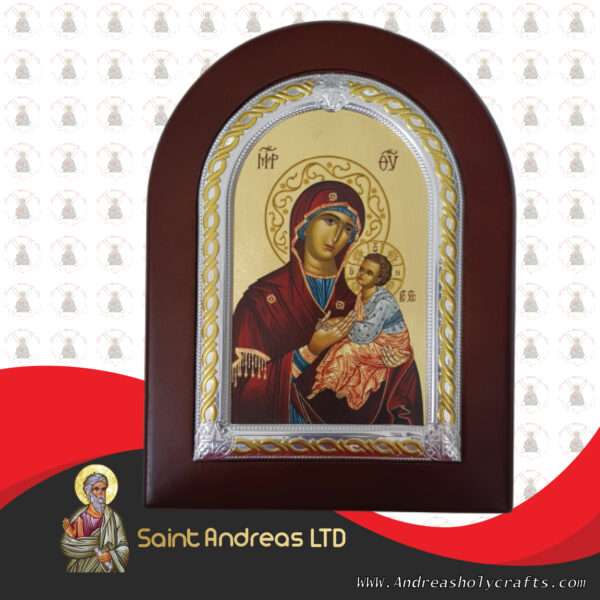 Virgin Frame Nikolaus Silver Icon