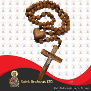 Wall Carved Olive Wood Rosary