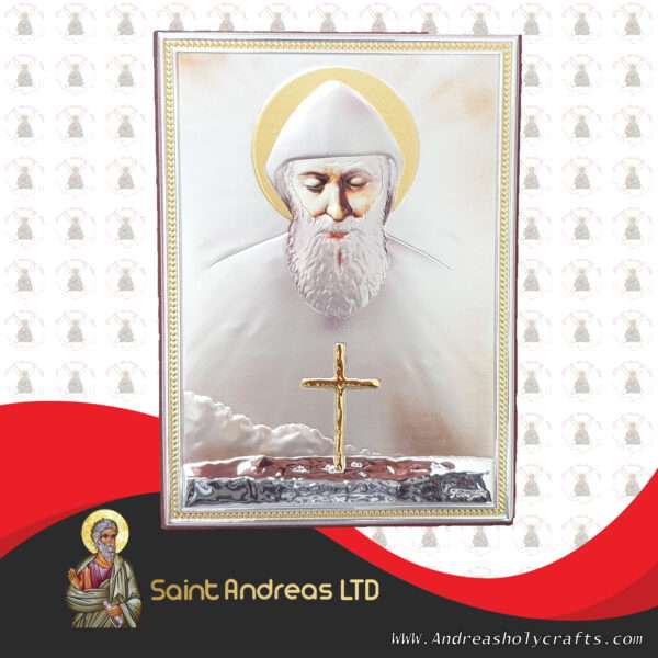 Saint Charbel Nikolaus Silver Icon IC-2055