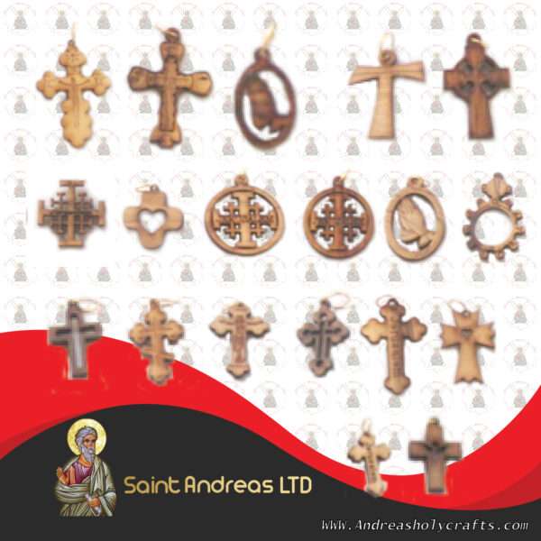 Olive Wood Charms 3
