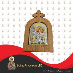 Olive-Wood-Saint-Andreas-Holy-Crafts-Wood-Silver-Icon
